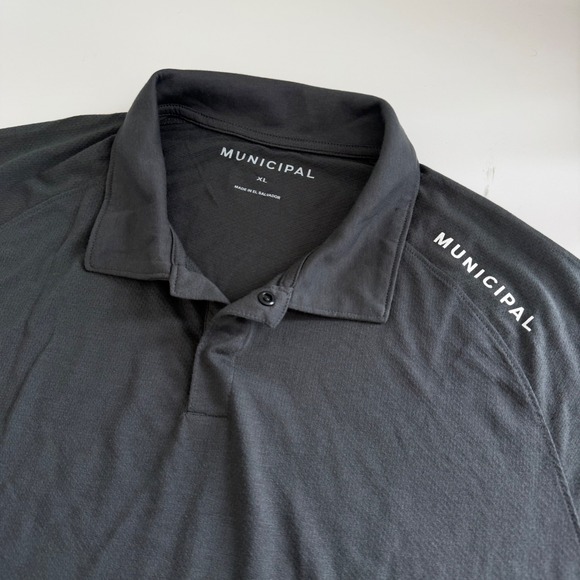 Municipal Other - Municipal Sport Utility Gear Mens XL Drirelease Polo Shirt Gray Short Sleeve